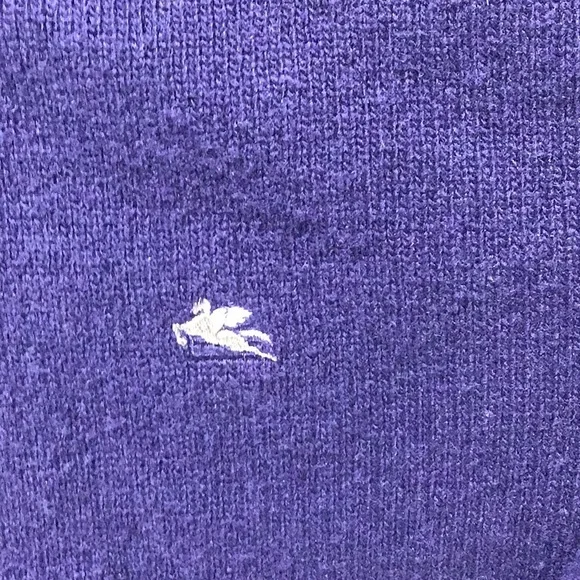 Etro Purple and Gray Zip Up Sweater - Picture 3 of 7